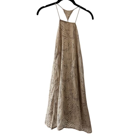 Silence + Noise by Anthropologie snake print low back racer mini dress s… - Picture 1 of 7
